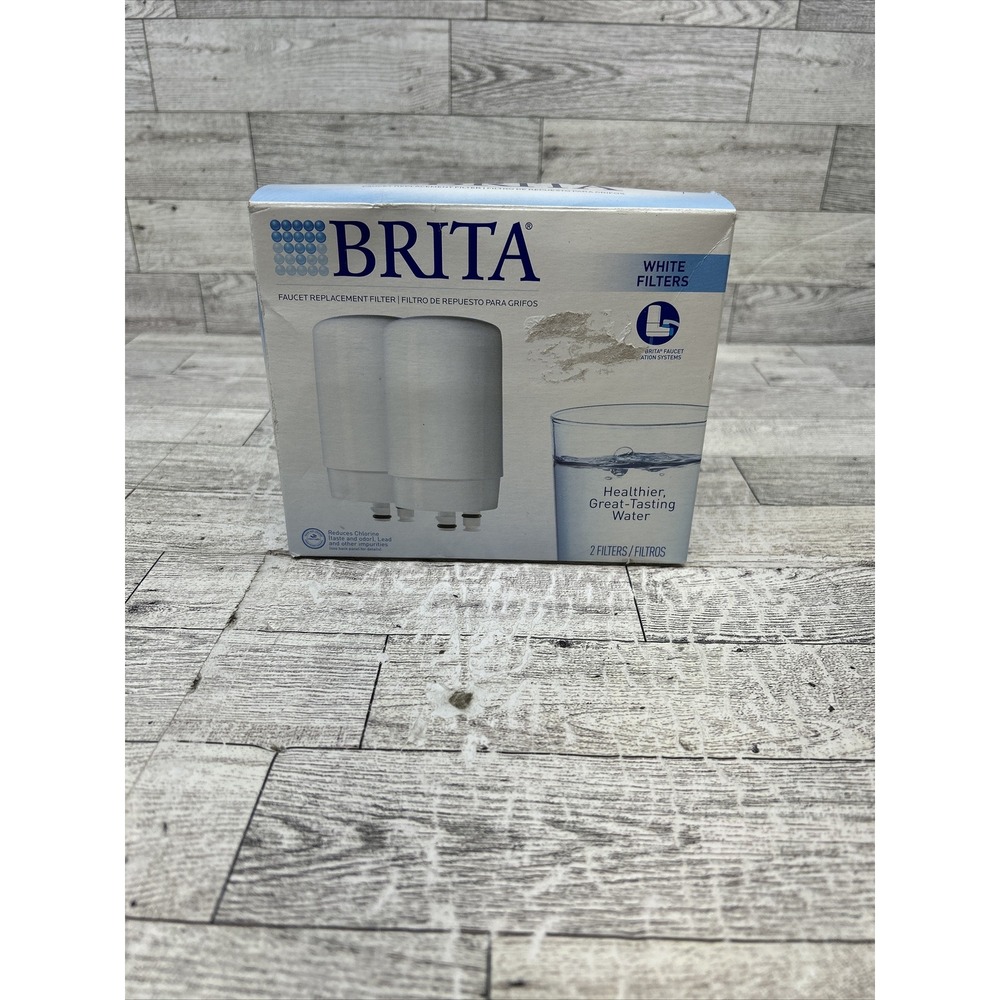 2 NEW WHITE BRITA FAUCET REPLACEMENT FILTERS ON TAP‎